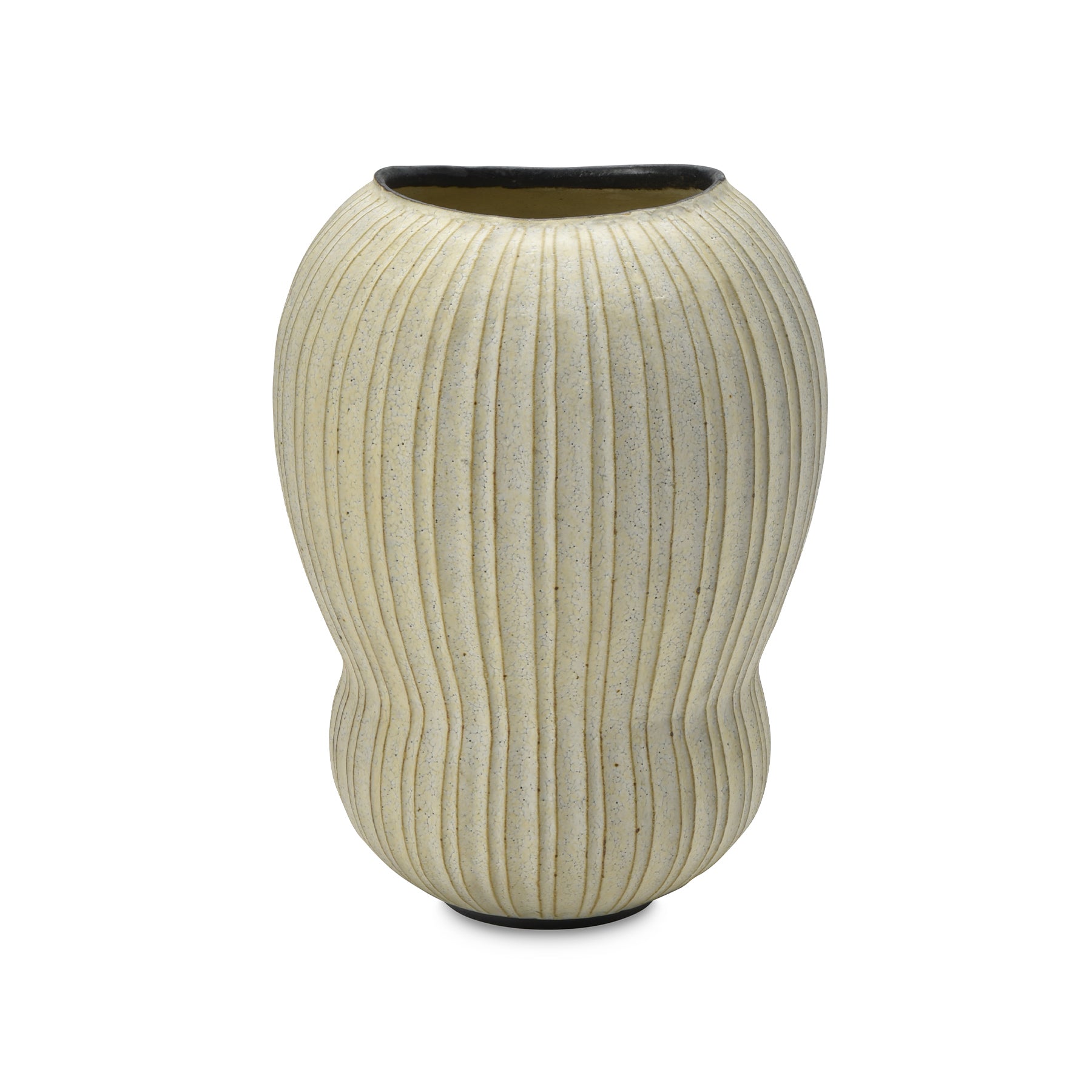 #7 Large Torso Vessel - Premium Ceramic Vase for Home Decor, Wedding Centerpieces & Office Display (White, 12