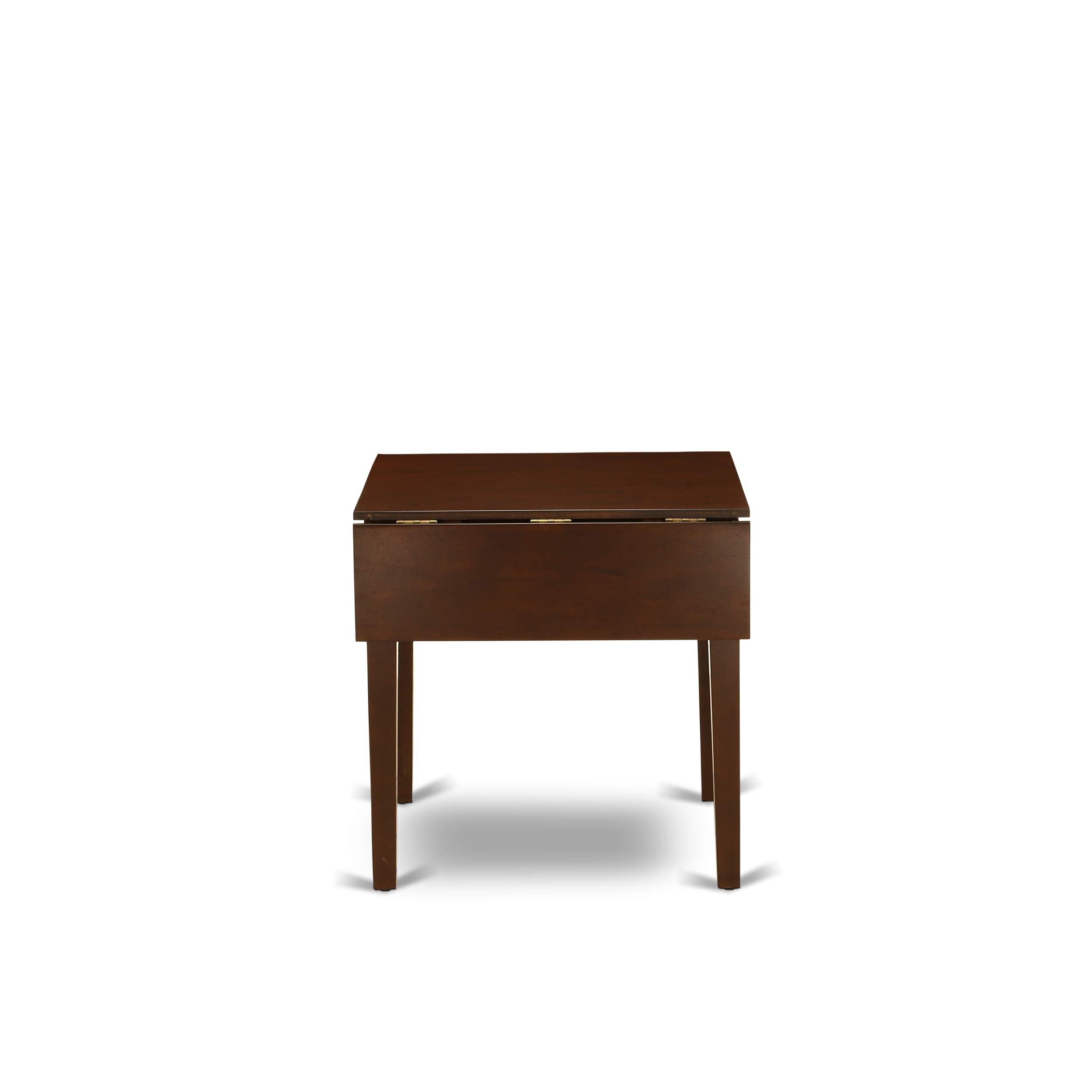 Modern 3-Piece Dining Table Set with Drop Leaf & 2 Chairs - 30x48 Inch Mahogany Wood Kitchen Furniture for Small Spaces | East West Furniture NDGR3-MAH-W | Perfect for Apartments, Breakfast Nooks & Cozy Dining Areas
