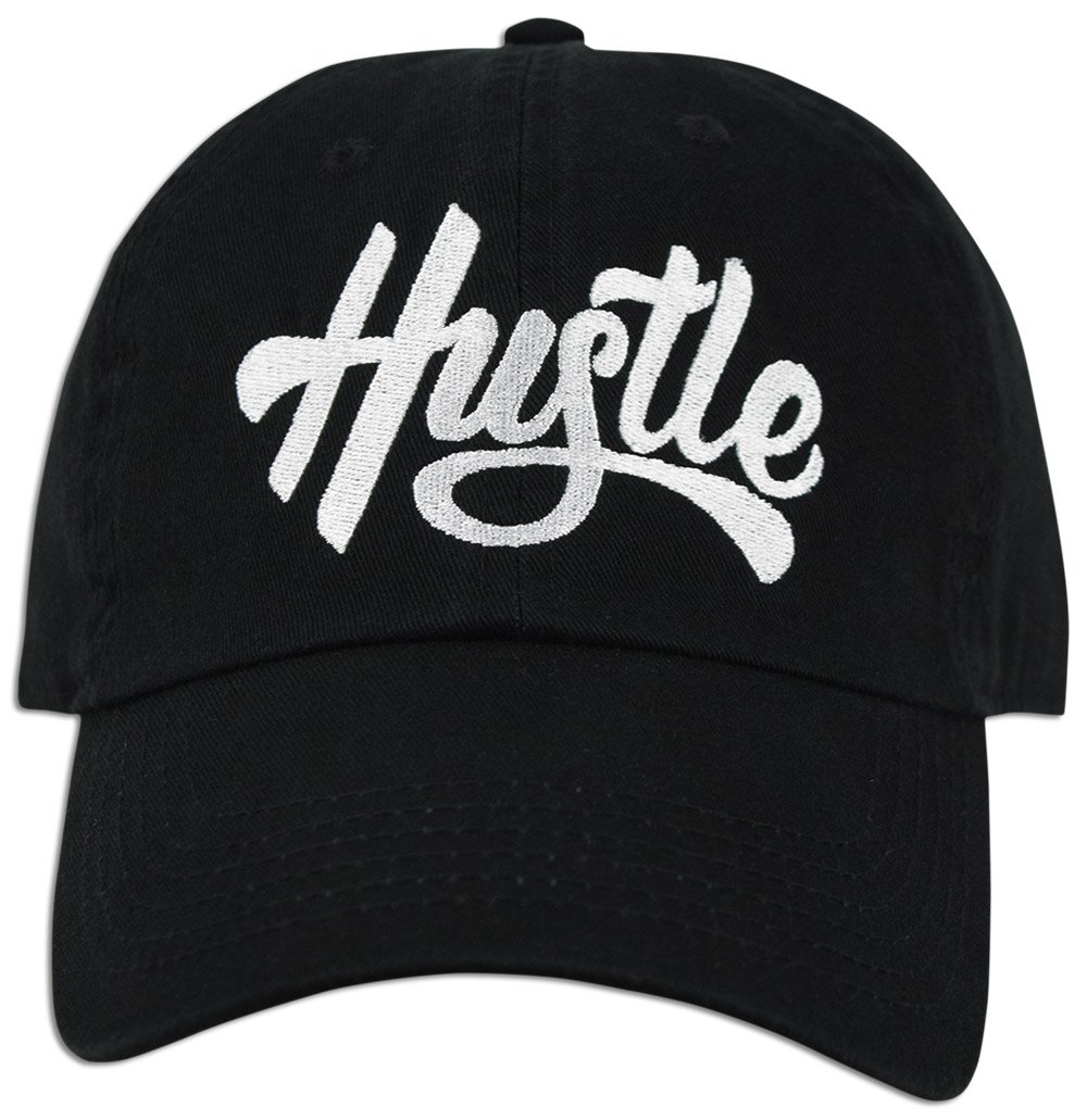 JLGUSA Hustle Embroidery Dad Hat - Cotton Baseball Cap for Men & Women - Perfect for Outdoor Activities, Sports & Casual Wear