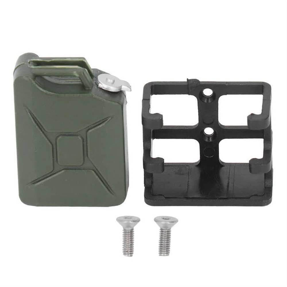 LYunce 1/8 Scale RC Car Simulation Fuel Tanks - Mini Remote Control Car Accessories for Crawlers & Trucks - Durable Dark Green RC Parts for Off-Road Adventures & Racing Scenes