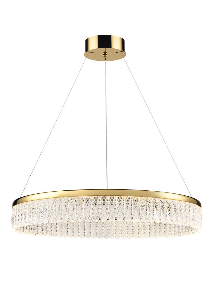 Modern Angelica Single/Double Tier LED Pendant Light - Dimmable Hanging Fixture for Kitchen Island, Dining Room & Bedroom Decor