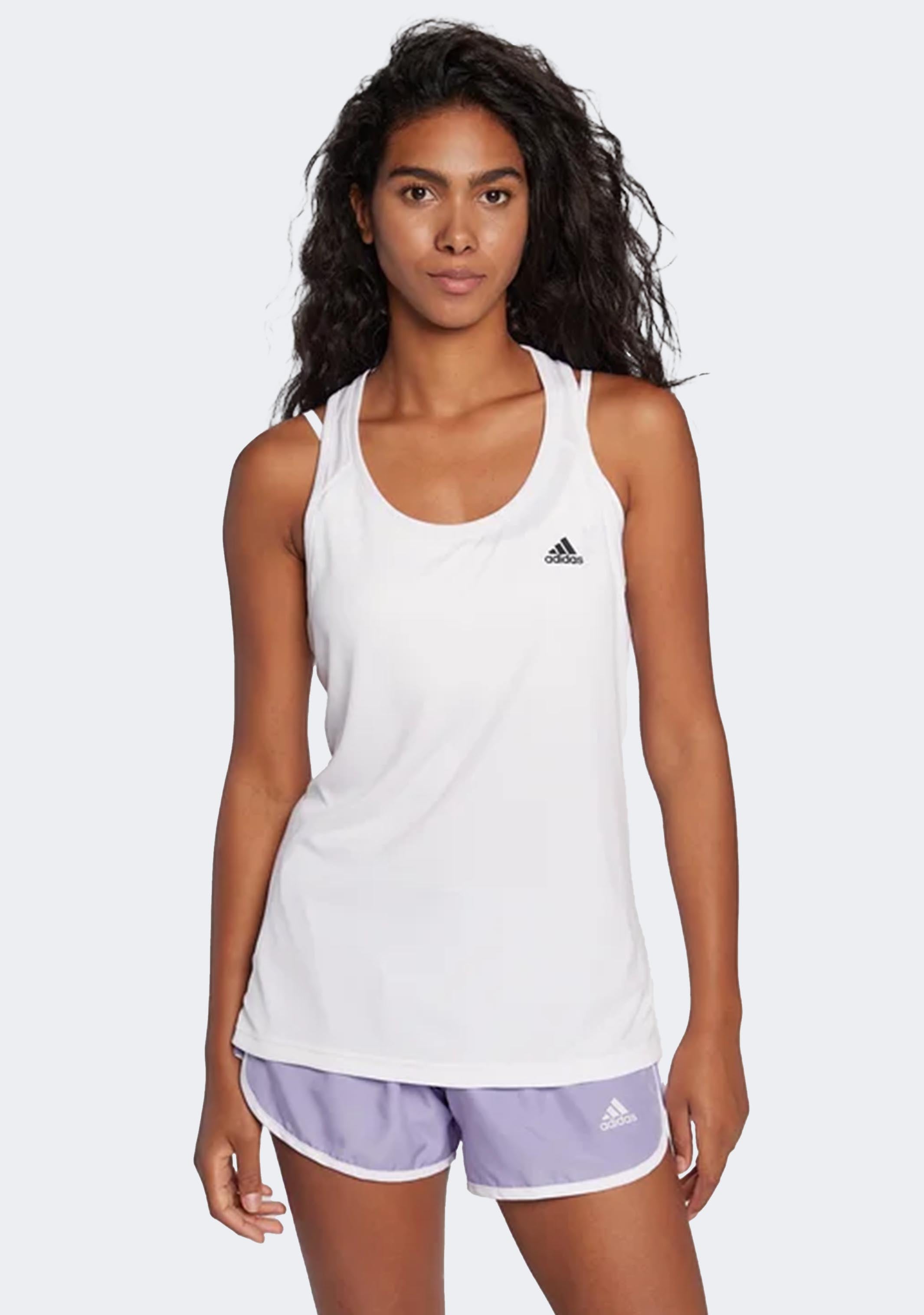 Adidas Women's Designed 2 Move 3S Tank Top - Breathable Workout Shirt for Running, Yoga & Gym - Lightweight Activewear for Women