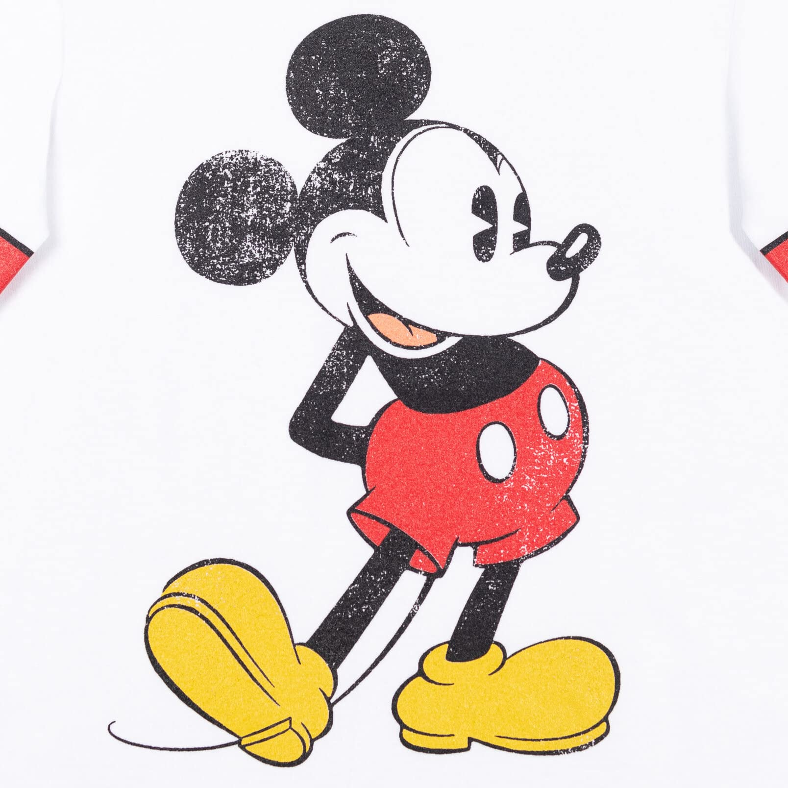 Disney Mickey Mouse Boys' Fleece Long Sleeve T-Shirt & Pants Set - White/Gray - 3T - Warm Winter Outfit for Toddlers - Perfect for Playdates, Preschool & Family Photos
