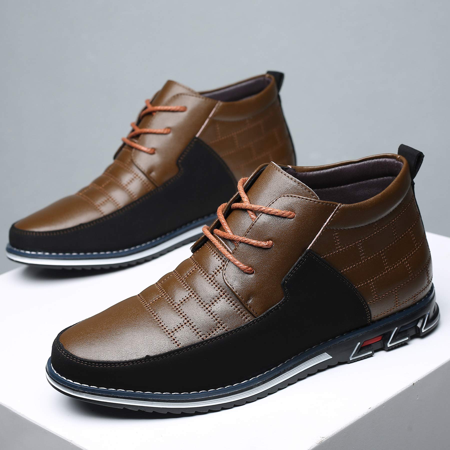 COSIDRAM Men's High-Top Loafers - Comfortable Walking Sneakers Boots for Casual Wear | Perfect for Daily Outfits, Work & Outdoor Activities