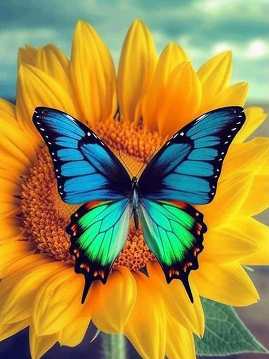VAIIEYO 5D Diamond Painting Kit - Sunflower Full Drill Round Rhinestone Art for Adults | DIY Oil Painting by Numbers | 12x16 Inch Home Wall Decor | Perfect for Relaxation, Stress Relief & Creative Gift