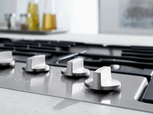 Miele 88.8cm Gas Cooktop KM 2354 with Dual Wok Burner - Professional Grade Stainless Steel Stove for Asian Cooking & High Heat Stir-Frying - Perfect for Home Chefs & Restaurant Style Kitchens