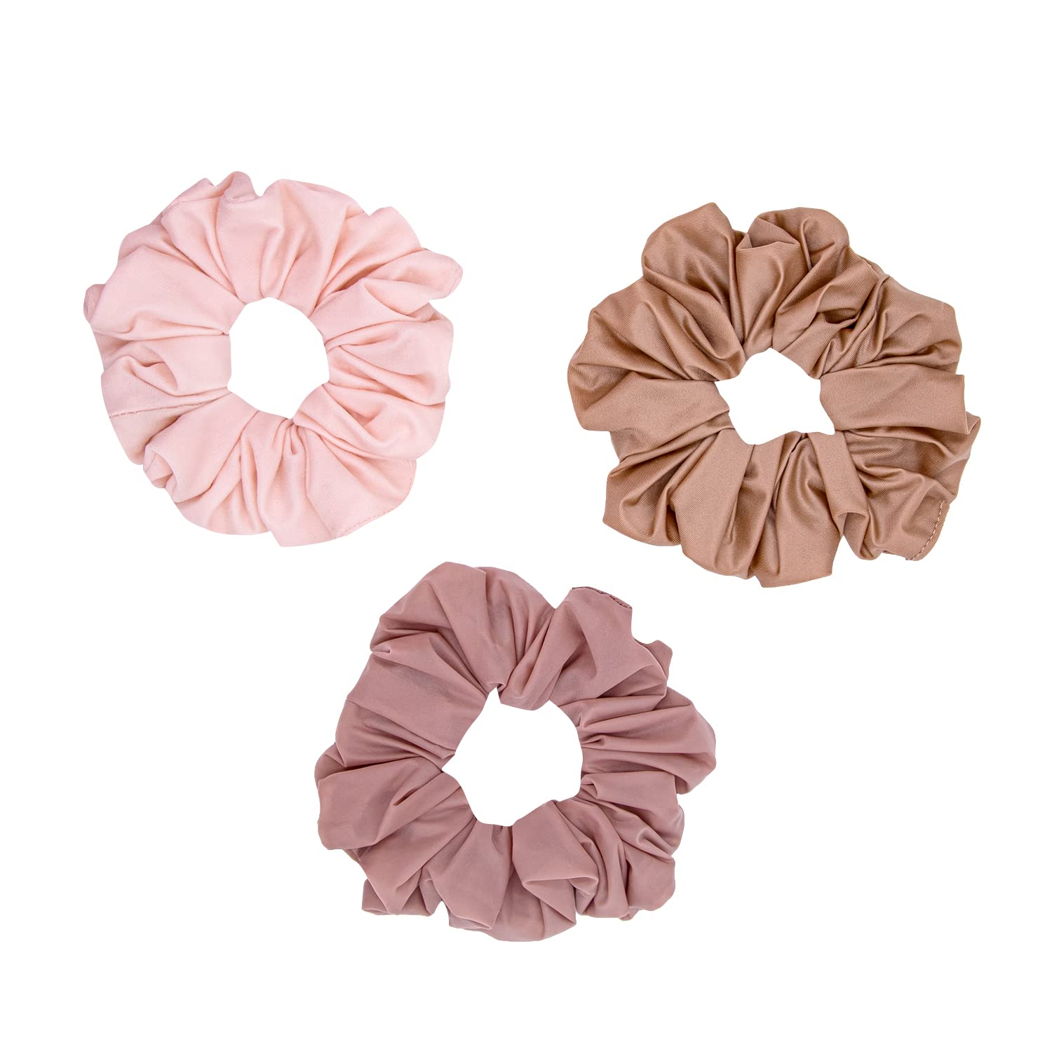 StyleMax Soft Scrunchies for Women & Girls - 3 Pack Bulk Hair Bands | Gentle Hair Ties for Ponytails, Buns & Everyday Styling | Perfect for Work, School & Gym