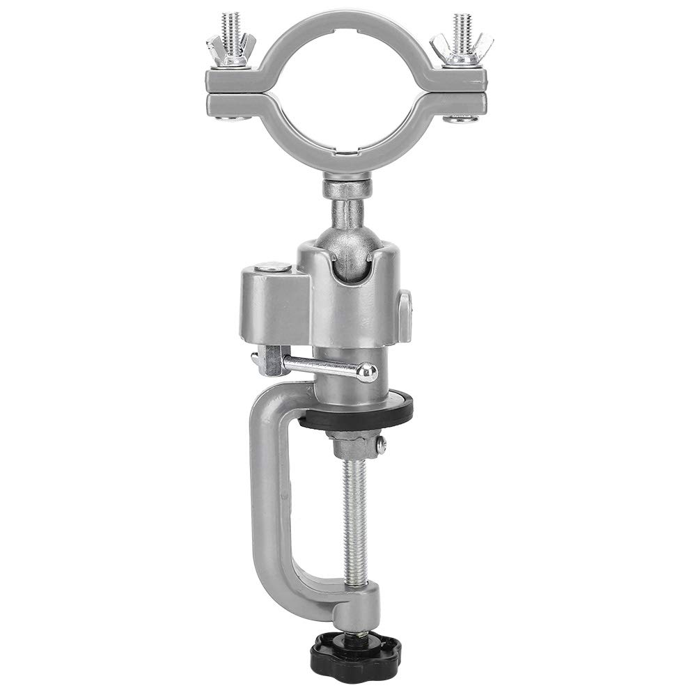Universal Aluminum Alloy Electric Drill Stand with Clamp Bracket - Heavy Duty Power Tool Accessories for Woodworking, Metalworking & DIY Projects - Perfect for Bench Drilling, Sanding & Polishing Tasks