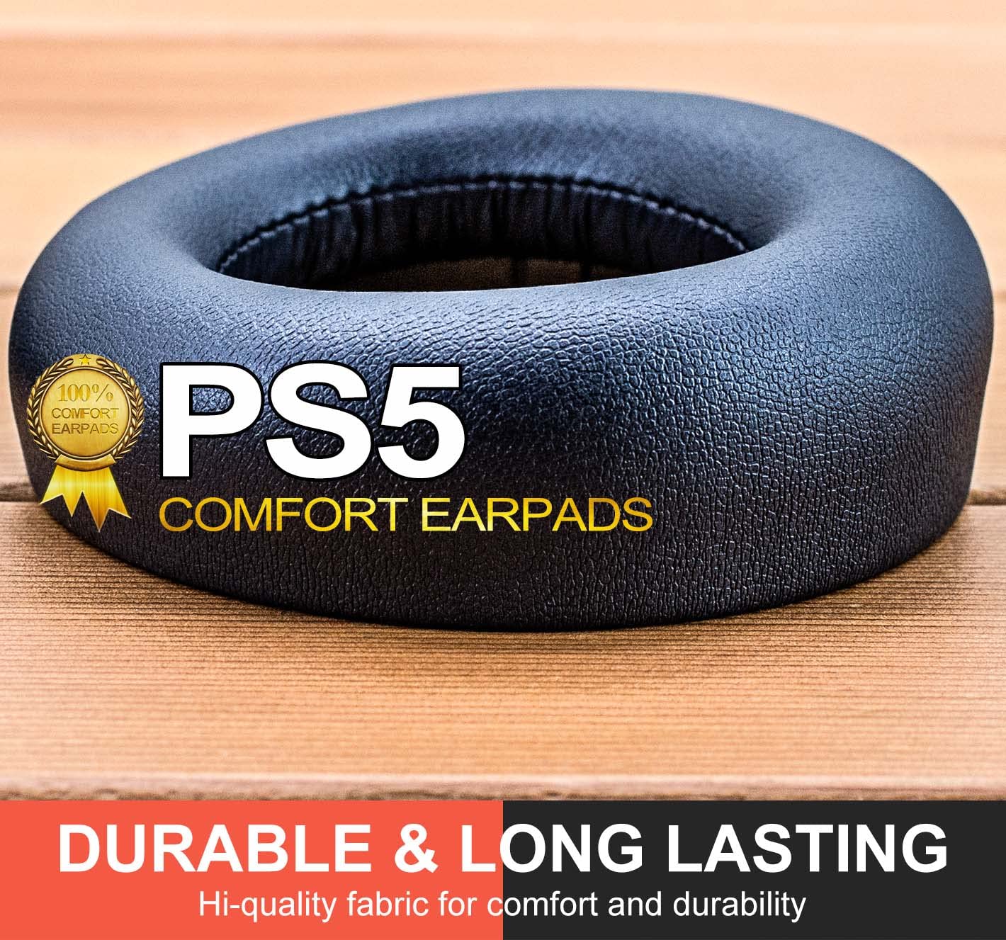 Premium PS5 Earpads Replacement - Soft Dark Blue Protein Leather Ear Cushions for PlayStation 5 Pulse 3D Wireless Headset - Enhanced Comfort for Gaming, Streaming & Long Play Sessions