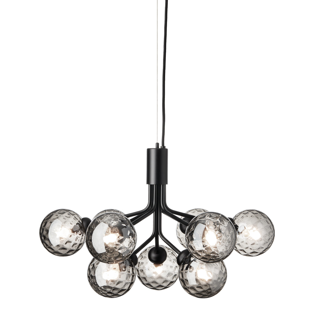 Apiales 9-Light Crystal Chandelier - Elegant Modern Ceiling Light Fixture for Dining Room, Bedroom, Living Room & Foyer Decor