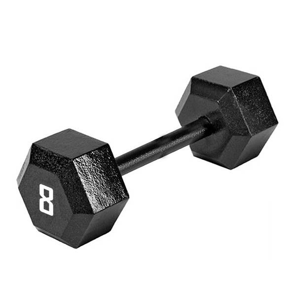 Marcy 8lb Hex Dumbbell - Premium Cast Iron Weight for Strength Training, Home Gym & Fitness Workouts | Perfect for Beginners, Weightlifting & CrossFit