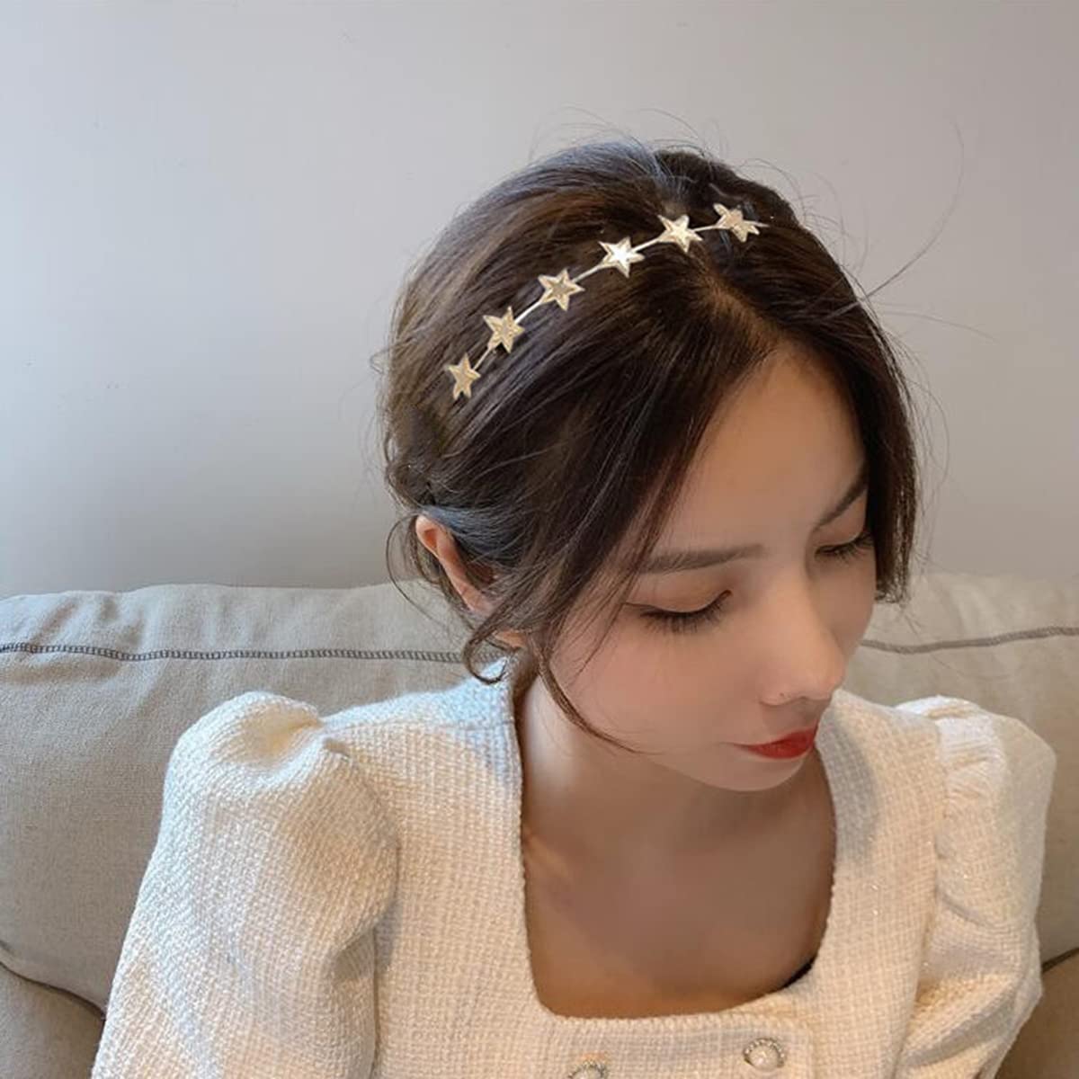2 PCS Five-Pointed Star Headbands - Party, Birthday, Bridal Hair Hoops for Women & Girls (Random Colors) | Perfect for Cosplay, Festivals, Themed Parties & Photo Shoots