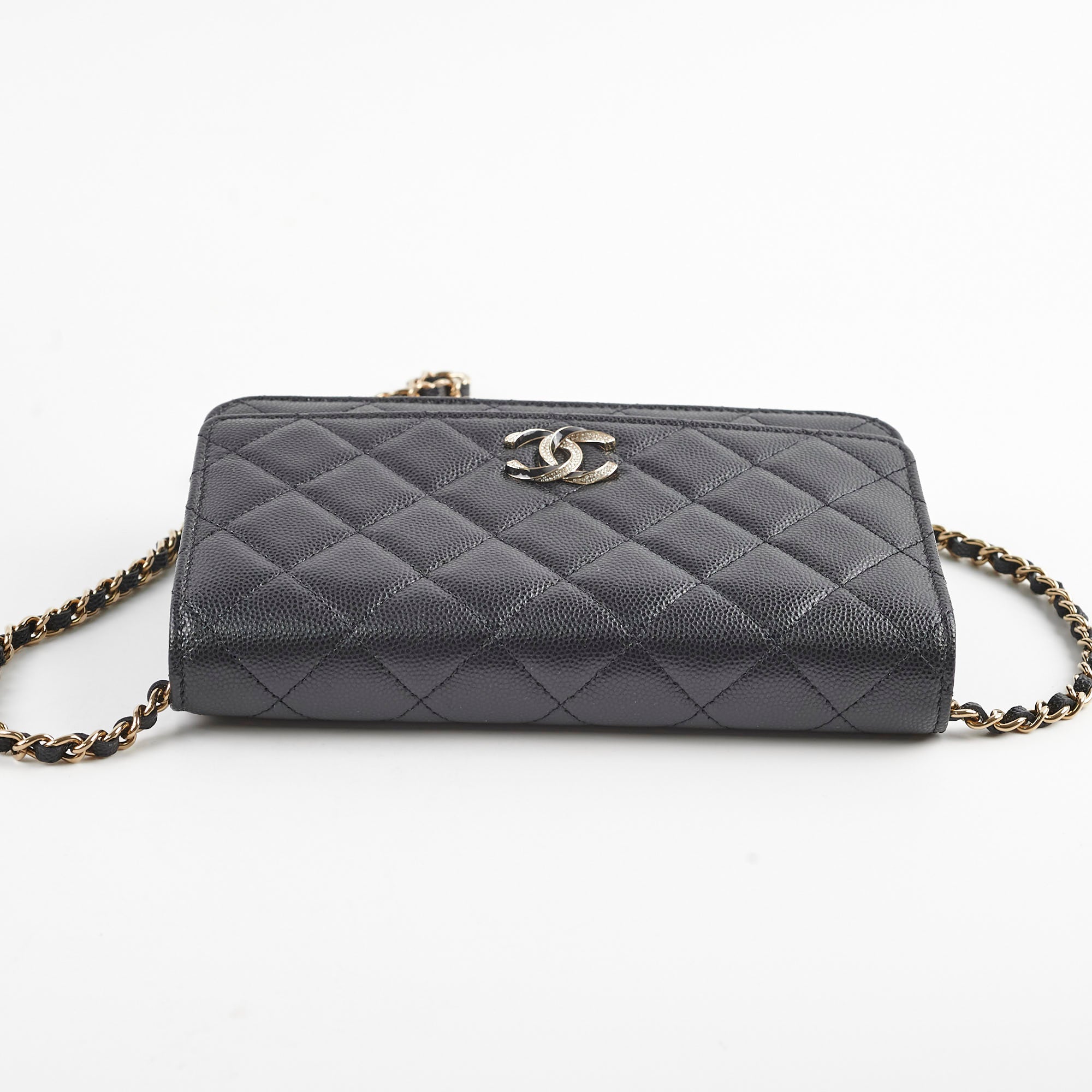 Authentic Chanel Caviar Wallet On Chain WOC Black Microchipped - Luxury Crossbody Bag for Women, Perfect for Evening Events & Daily Use