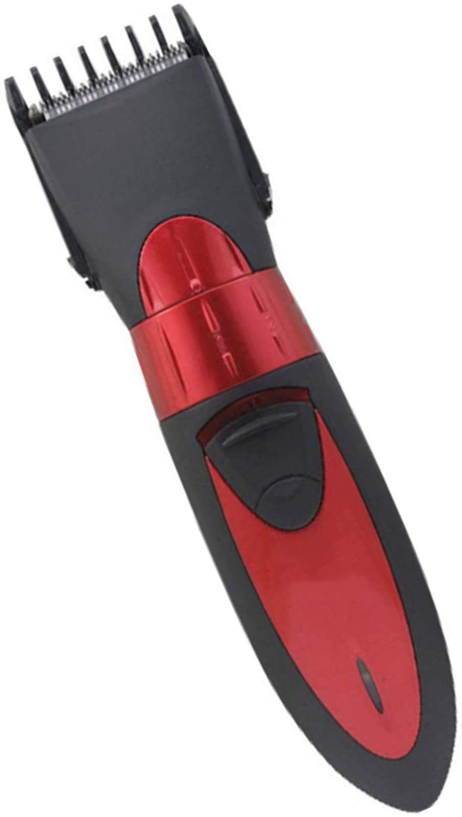 GIFHOME Rechargeable Electric Beard Trimmer for Men - Adjustable Length Settings, Cordless Shaver with Precision Blades, Red - Perfect for Home, Travel & Professional Grooming