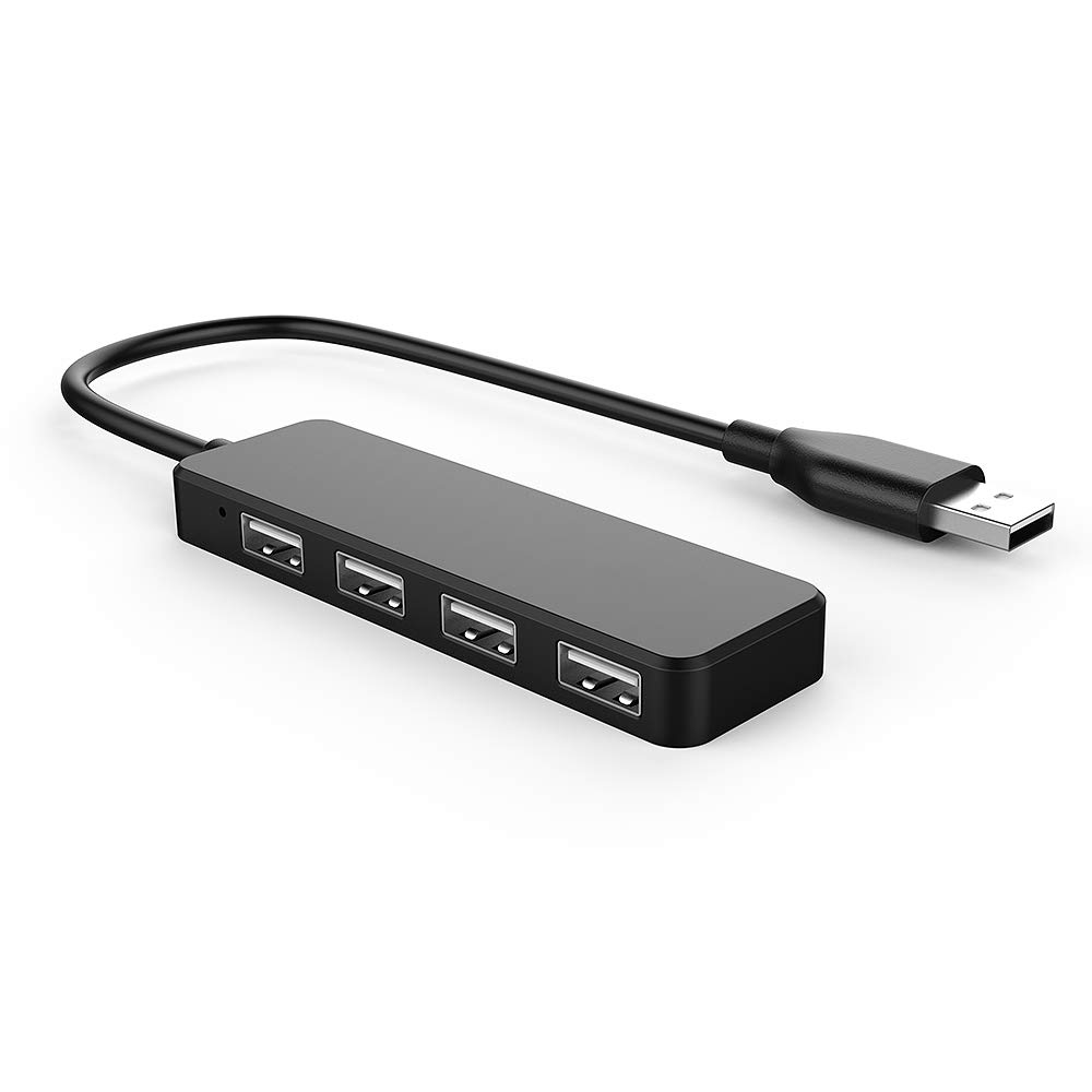 4-Port USB 2.0 Hub for MacBook, PC & Mobile Devices - Expand Connectivity for Work & Travel