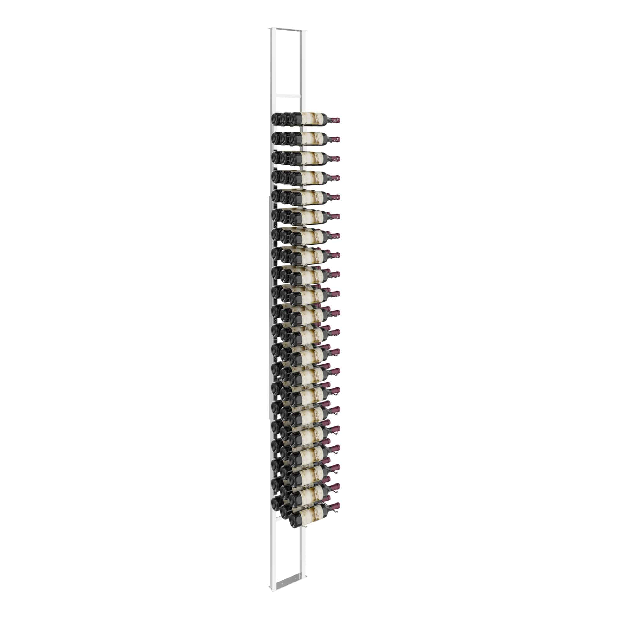 W Series 1-Sided Floating Wine Rack Kit - Holds 63 Bottles | Wall-Mounted Wine Storage Solution for Home, Bar & Restaurant Decor