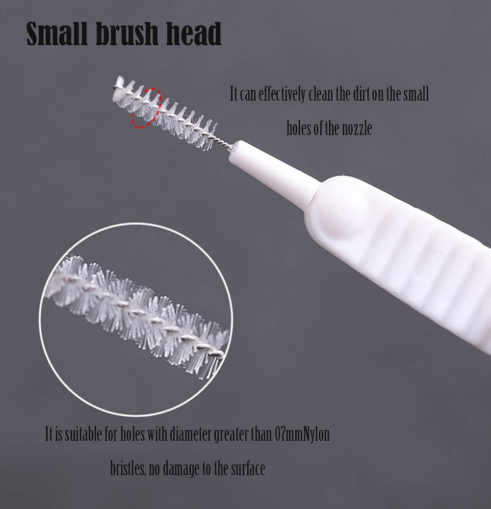 AKOAK 10-Pack Shower Head Cleaner Brush & Cell Phone Hole Cleaning Tool - Anti-Clogging Pore Gap Cleaner for Bathroom & Electronics Maintenance (Great for Showerheads, Faucets, Phone Speakers & Small Appliance Cleaning)