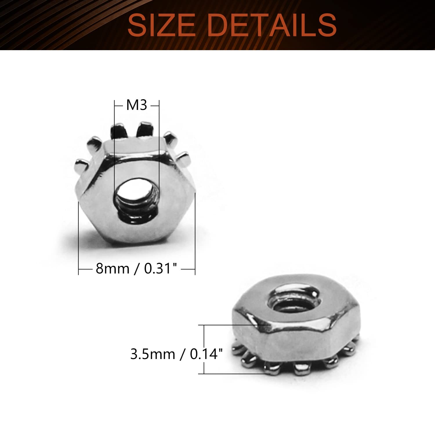 MroMax 50Pcs #6-32 K-Lock Nuts, UNC Silver Zinc Plated Carbon Steel Keps Lock Nuts - Hardware Fasteners for Machinery, Furniture & Electrical Appliances | Secure Fastening Solution for DIY Projects, Automotive Repairs & Industrial Equipment