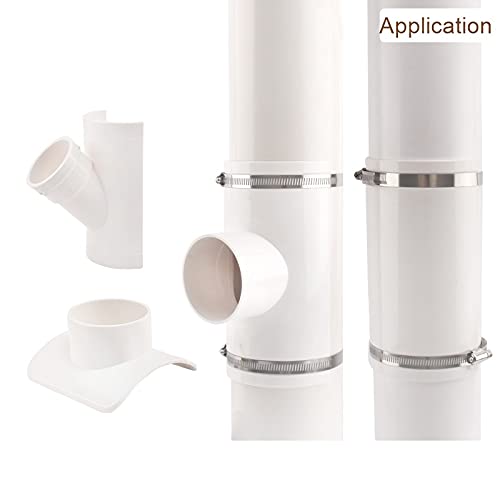 40mm ID Slip 90 Degree PVC Pipe Fitting Elbow Adapter Connector - White (5Pcs) for Garden Hose Irrigation & Watering Systems - Perfect for DIY Plumbing, Sprinkler Systems, and Outdoor Water Supply