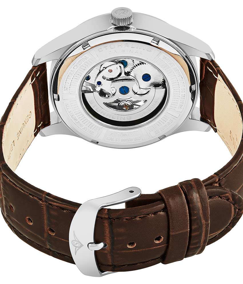 Atrium 3942 & 3942M Automatic 42mm Skeleton Watch for Men - Luxury Stainless Steel Mechanical Timepiece - Perfect for Business, Formal Events & Everyday Wear