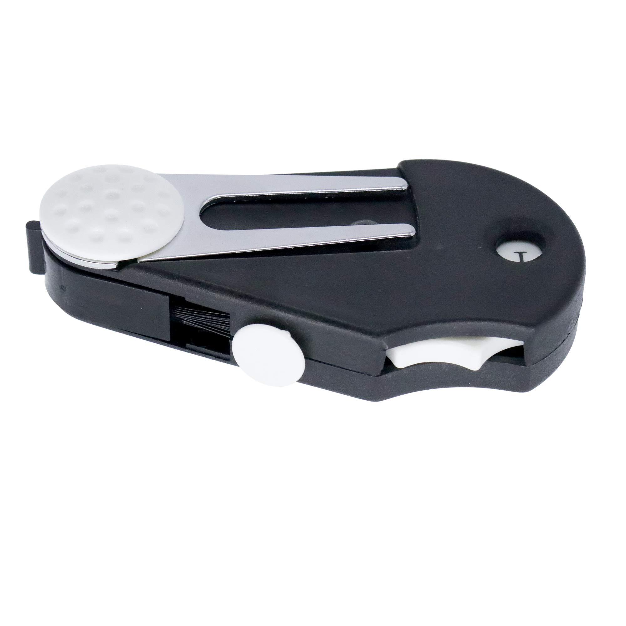 5 in 1 Golf Multi-Tool with Club Brush, Divot Repair Tool, Stroke Counter, Ball Marker & Groove Cleaner | Compact Golf Accessories for On-Course Convenience | Perfect for Golfers, Tournaments & Practice Sessions