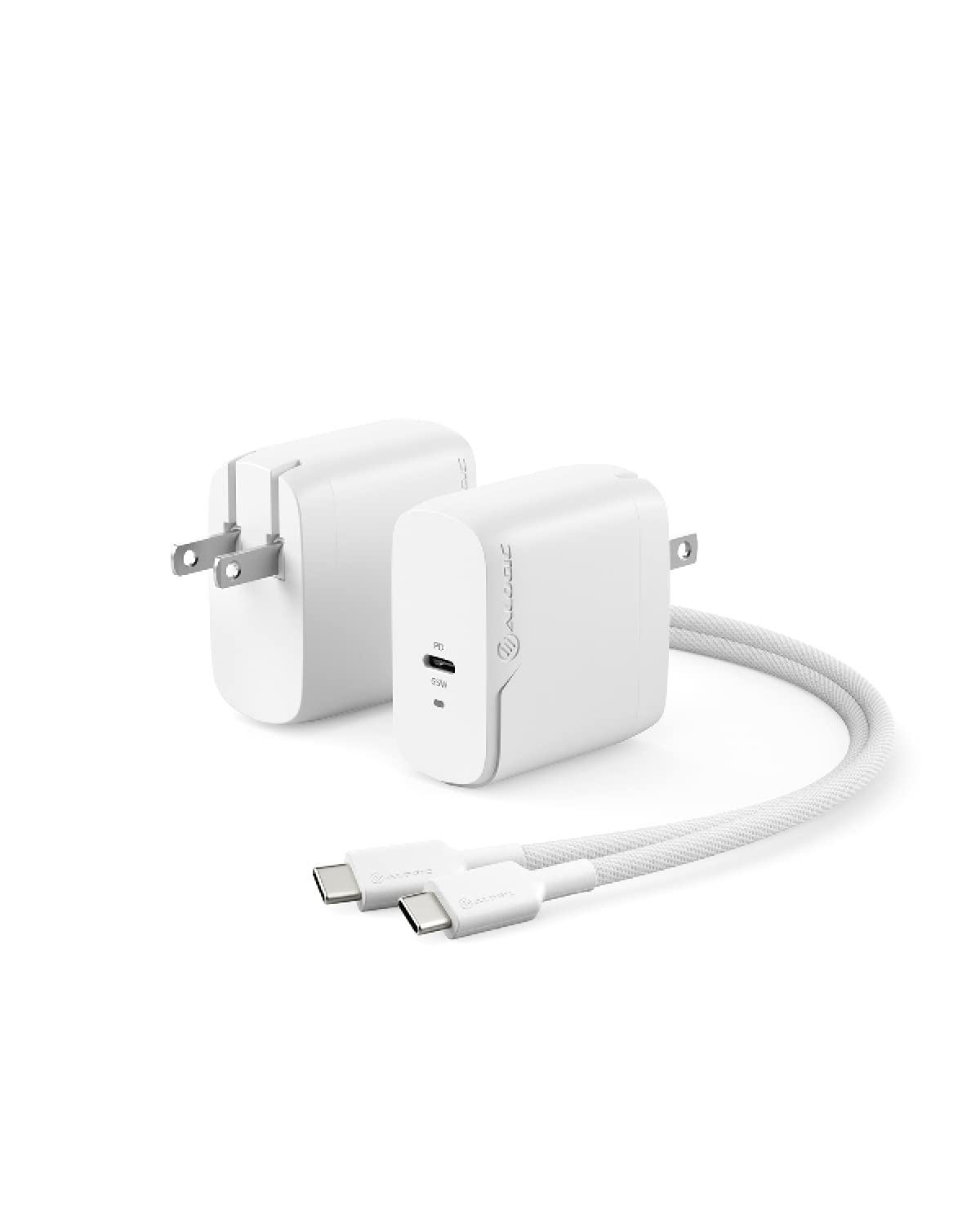 ALOGIC 65W GaN Fast Charger USB-C Wall Charger with Power Delivery 3.0 - PD Charger for MacBook Pro/Air M1, iPad, iPhone 13/13 Pro Mini, Galaxy S22, Pixel 6 Pro - Fast Charging for Travel, Office & Home Use