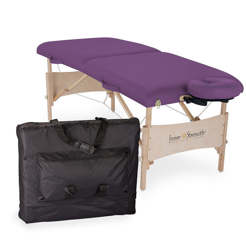 Earthlite Inner Strength Element Portable Massage Table - Lightweight & Adjustable Professional Massage Therapy Table for Home or Spa Use - Perfect for Therapists, Yoga & Relaxation