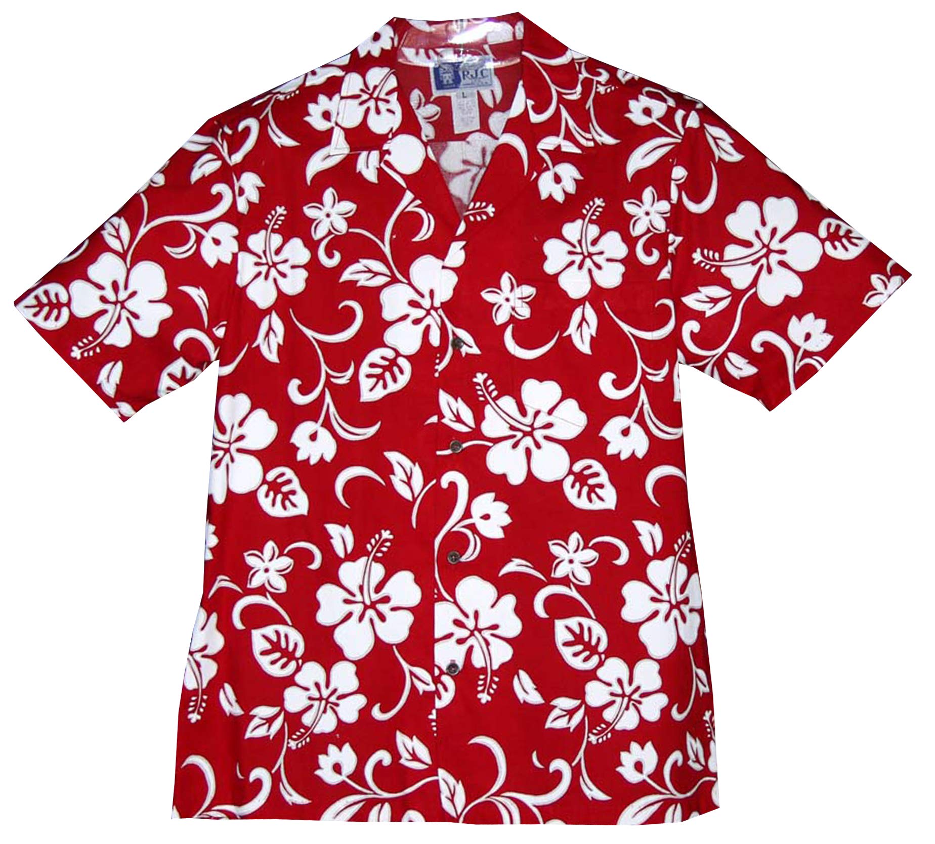 Vibrant Hibiscus Hawaiian Aloha Shirt for Men & Women - Tropical Floral Print Short Sleeve Button-Up Shirt - Perfect for Beach Vacations, Luau Parties & Summer Outfits