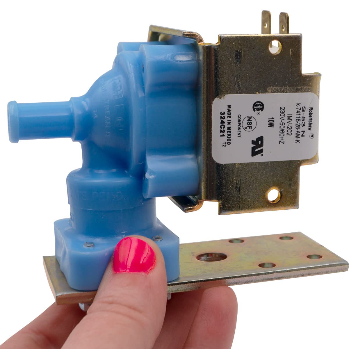 Original OEM 12-3124-02 Ice Maker Water Inlet Valve Replacement Part - Compatible with Refrigerators & Freezers for Home, Office, and Commercial Use