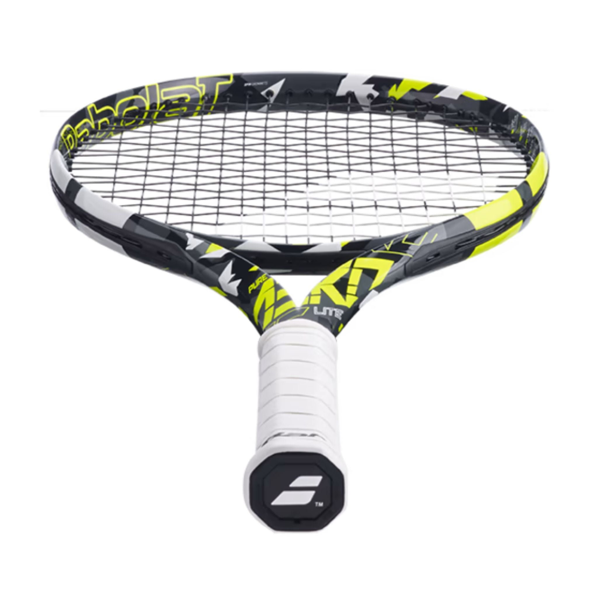 Babolat Pure Aero Lite Unstrung Tennis Racquet | Lightweight Performance Racket for Women & Juniors | Grey/Yellow/White | Perfect for Beginners & Recreational Players