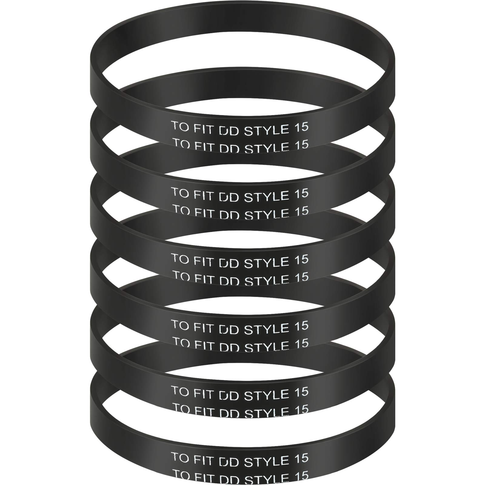 Honoson 6-Pack Replacement Belts for Dirt Devil Royal Upright Vacuum Cleaner - Compatible with Style 15 - Durable Vacuum Accessories for Home Cleaning & Maintenance