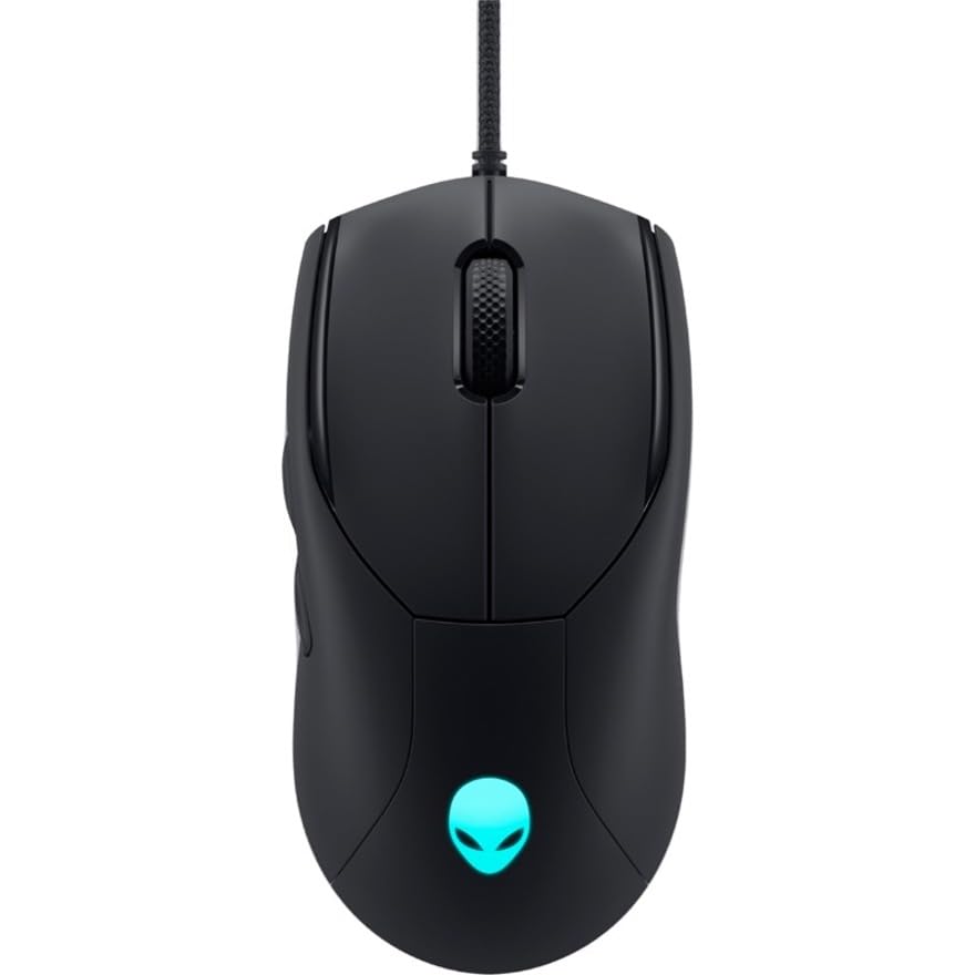Alienware AW320M Wired Gaming Mouse - High Precision, 16,000 DPI, RGB Lighting, Ergonomic Design for PC Gamers - Perfect for FPS, MOBA, and Esports Gaming