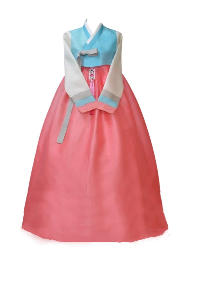 Custom Made Korean Hanbok Dress - Traditional Korean National Bride Wedding Dress for Ceremonies & Special Occasions