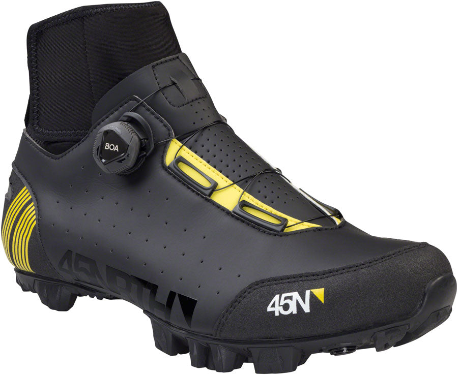 45NRTH Ragnarok Cycling Boots for Men & Women - Winter Bike Shoes, Waterproof & Insulated, Black, Size 36 - Perfect for Cold Weather Commuting & Mountain Biking