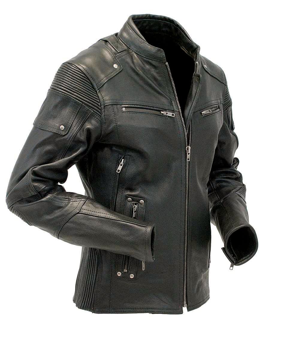 Original Black Men's Leather Jacket - Fashion Designer Jacket for Men | Stylish Outerwear for Casual Wear, Motorcycle Riding & Night Out