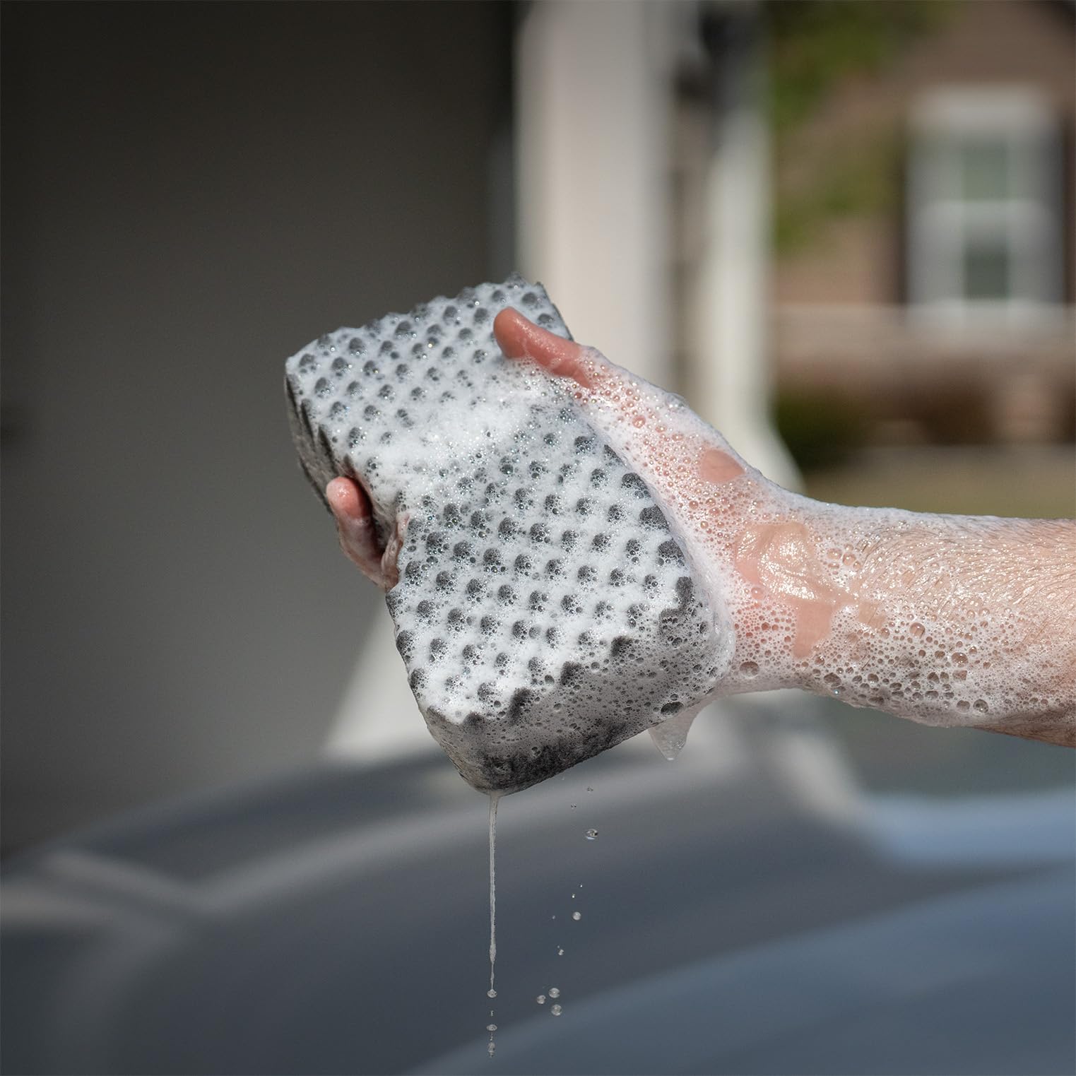 Premium Japanese Car Wash Sponge - Ultra Soft Scratch-Free Foam Sponge for Safe Detailing, Prevents Swirl Marks on Clear Coat Paint - Works with All Car Wash Soaps - Ideal for Hand Washing Luxury & Classic Cars at Home or Professional Detailing