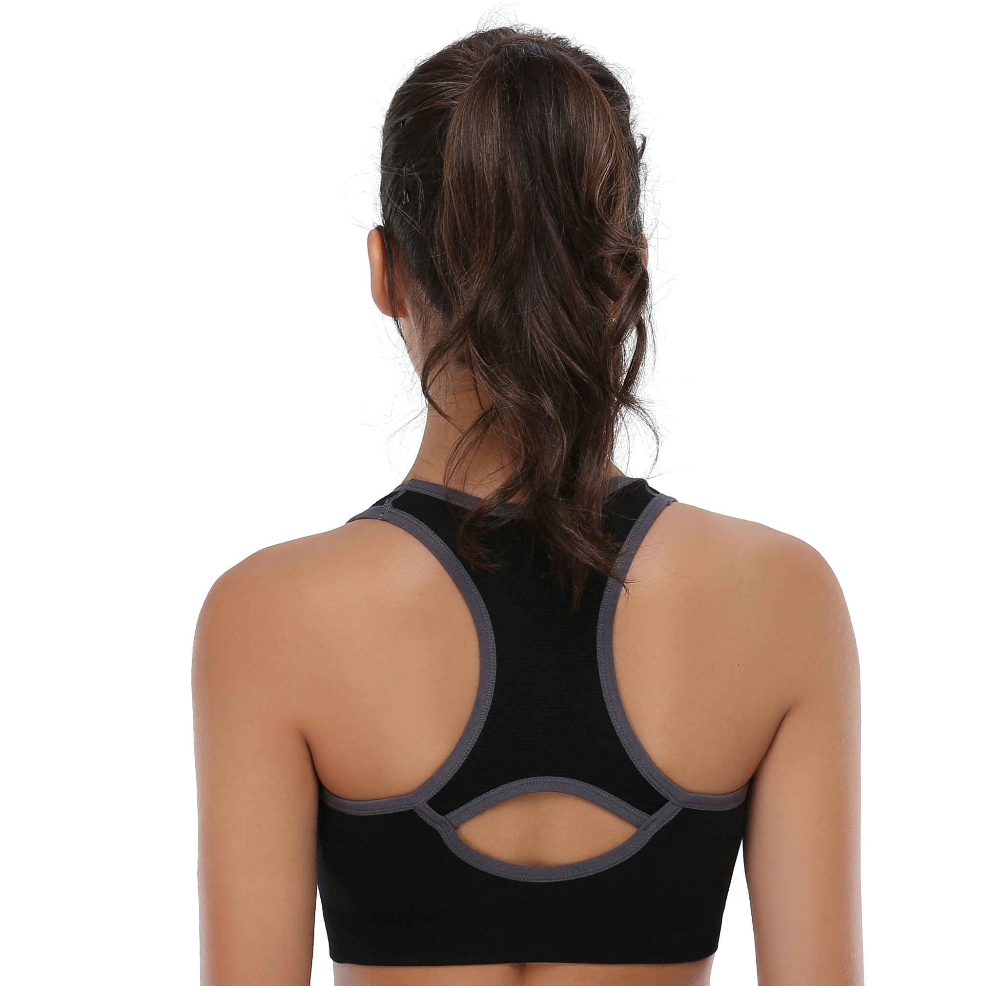 High Impact Seamless Racerback Sports Bra for Women - Supportive Workout Top for Yoga, Gym, Running & Fitness Training - Perfect for High-Intensity Exercise and Active Lifestyles