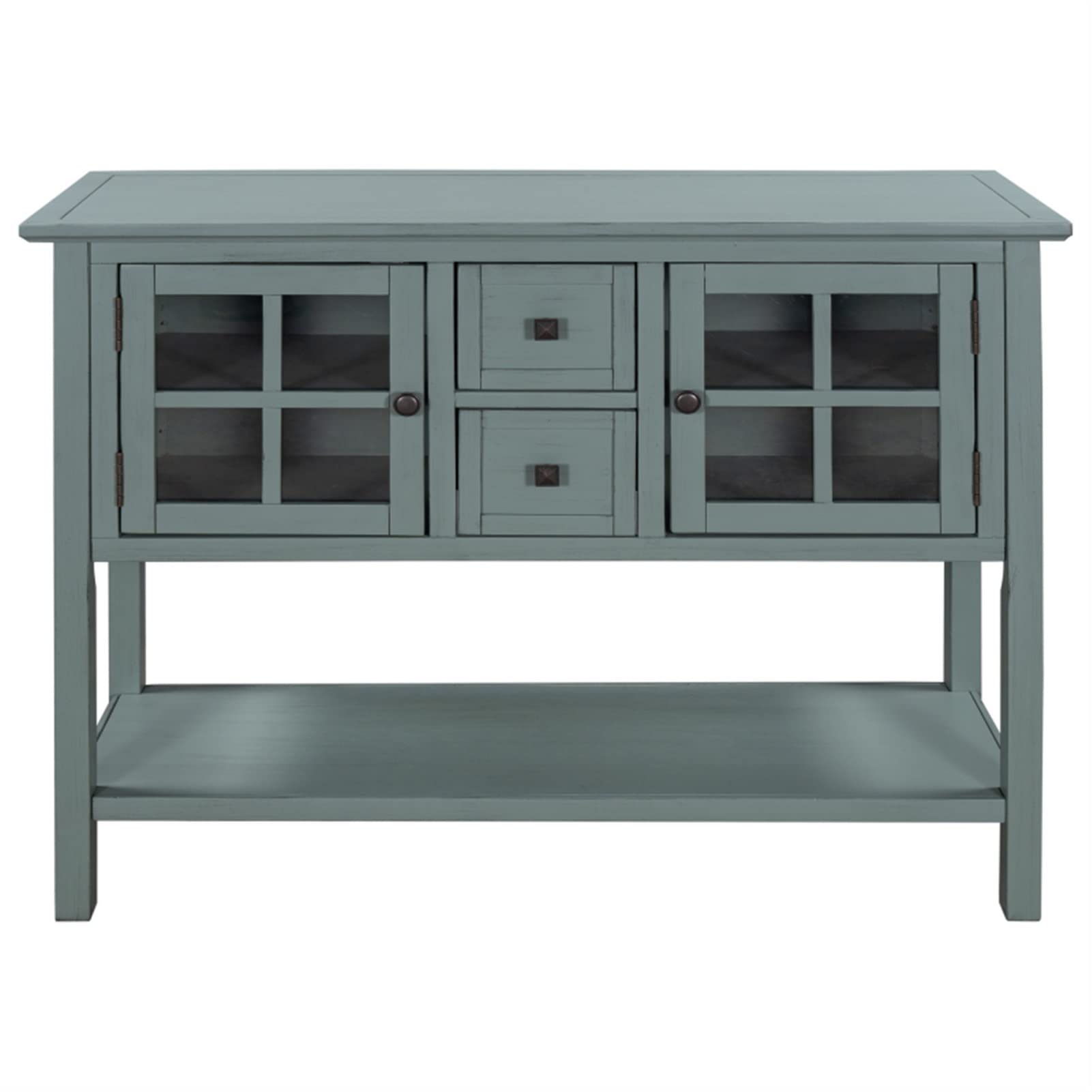 Modern Kitchen Buffet Table with 2 Storage Drawers, 2 Doors & 1 Shelf - Console Sofa Sideboard for Dining Room, Living Room & Kitchen (Color: Espresso) - Perfect for Small Space Storage & Home Decor