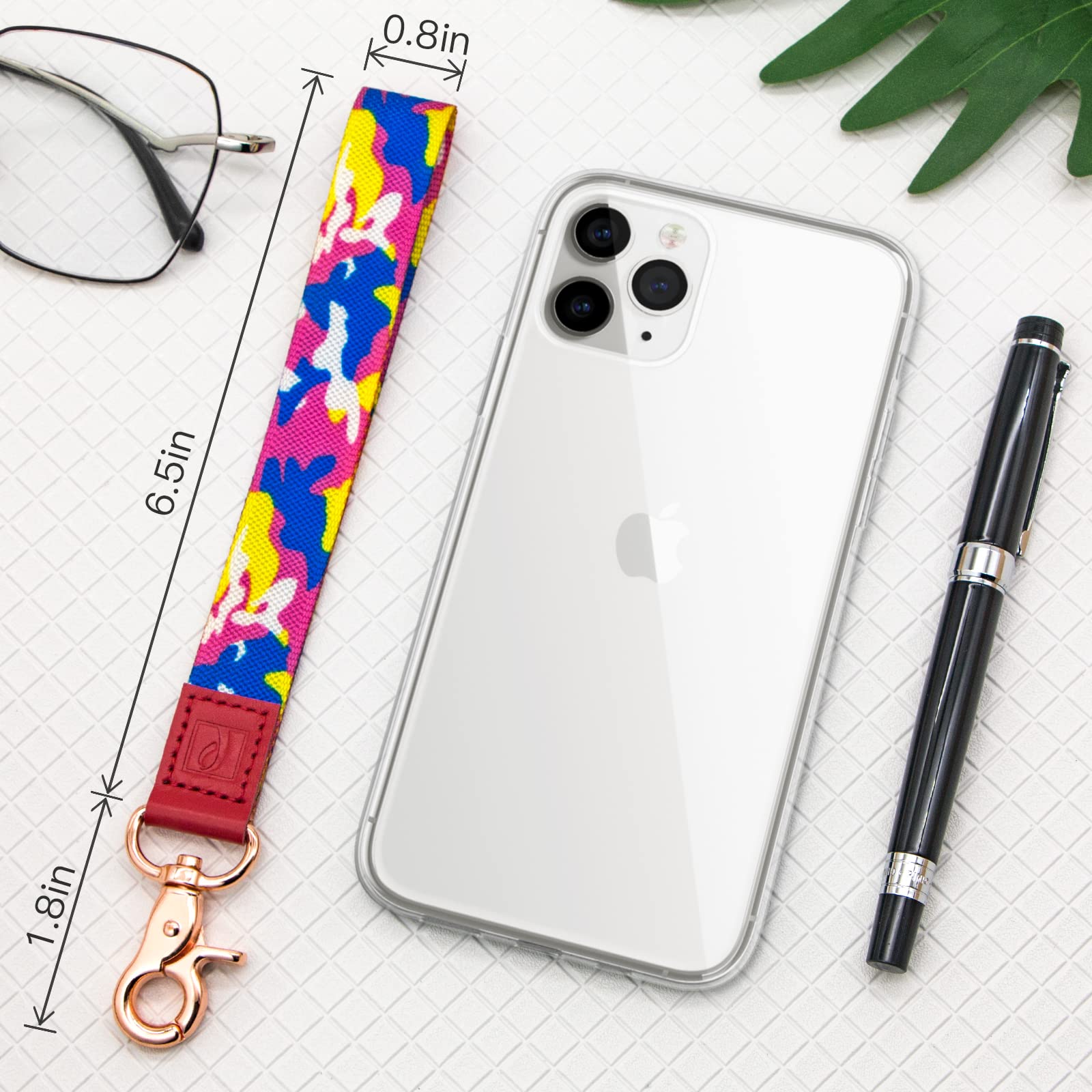 Wrist Lanyard Keychain for Keys & ID Badge - Adjustable Wristlet Strap for Men & Women - Perfect for Office, Gym, Travel & Event Security