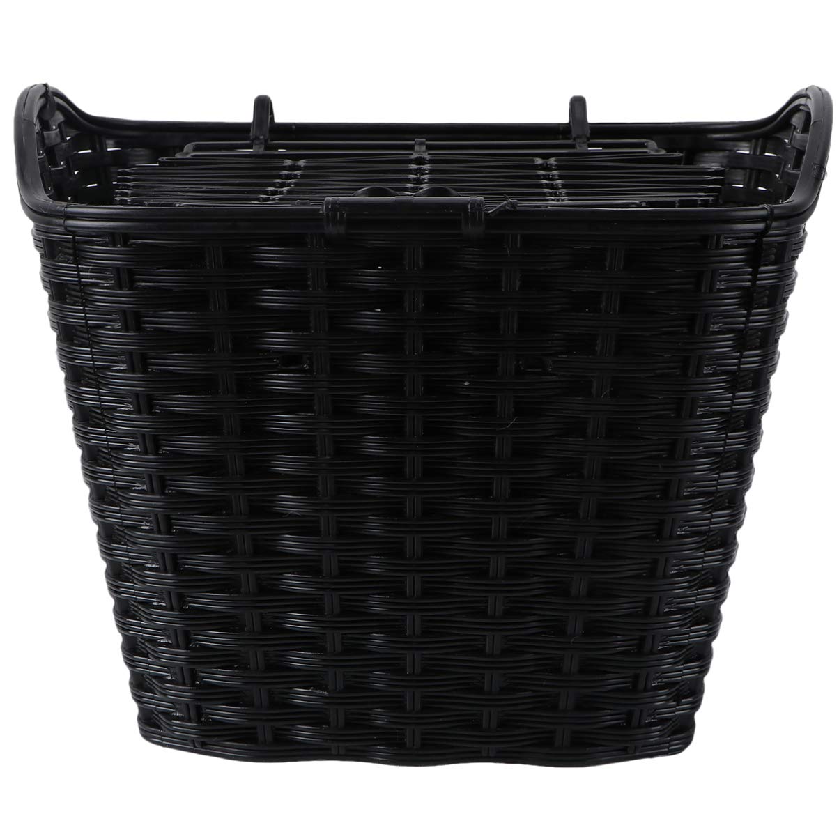 **BESPORTBLE Black Bike Front Basket with Cover - Handlebar Storage Basket for Bicycle, Tricycle & Scooter - Outdoor Cycling Accessories for Commuting, Shopping & Picnics**