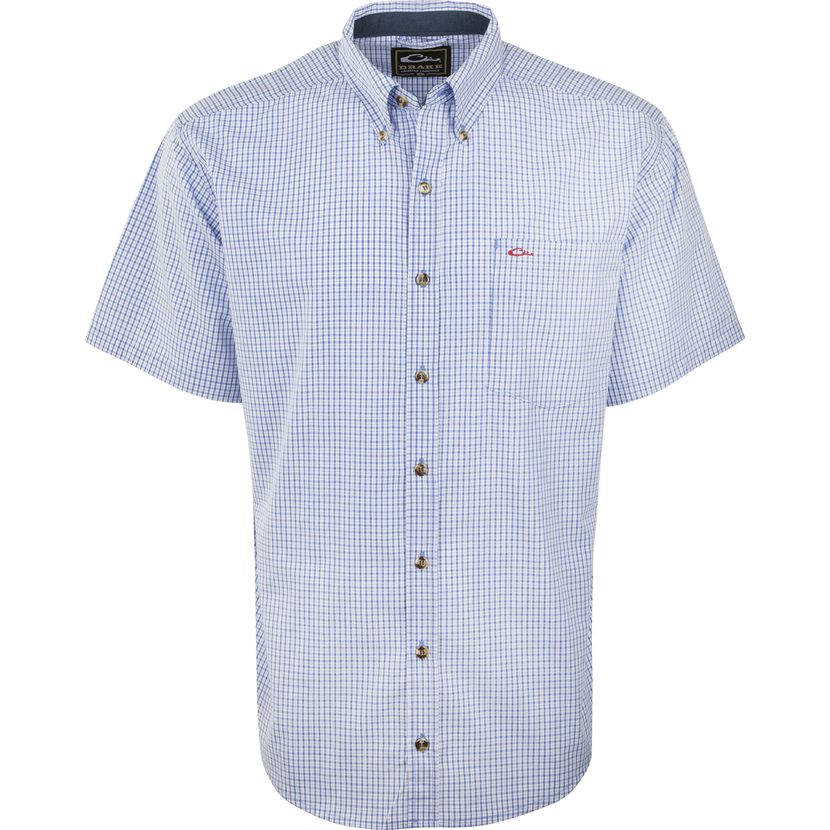 Big Easy Plaid Short Sleeve Shirt for Men - Casual Summer Button Down Shirt - Perfect for Outdoor Activities, BBQ Parties & Weekend Getaways