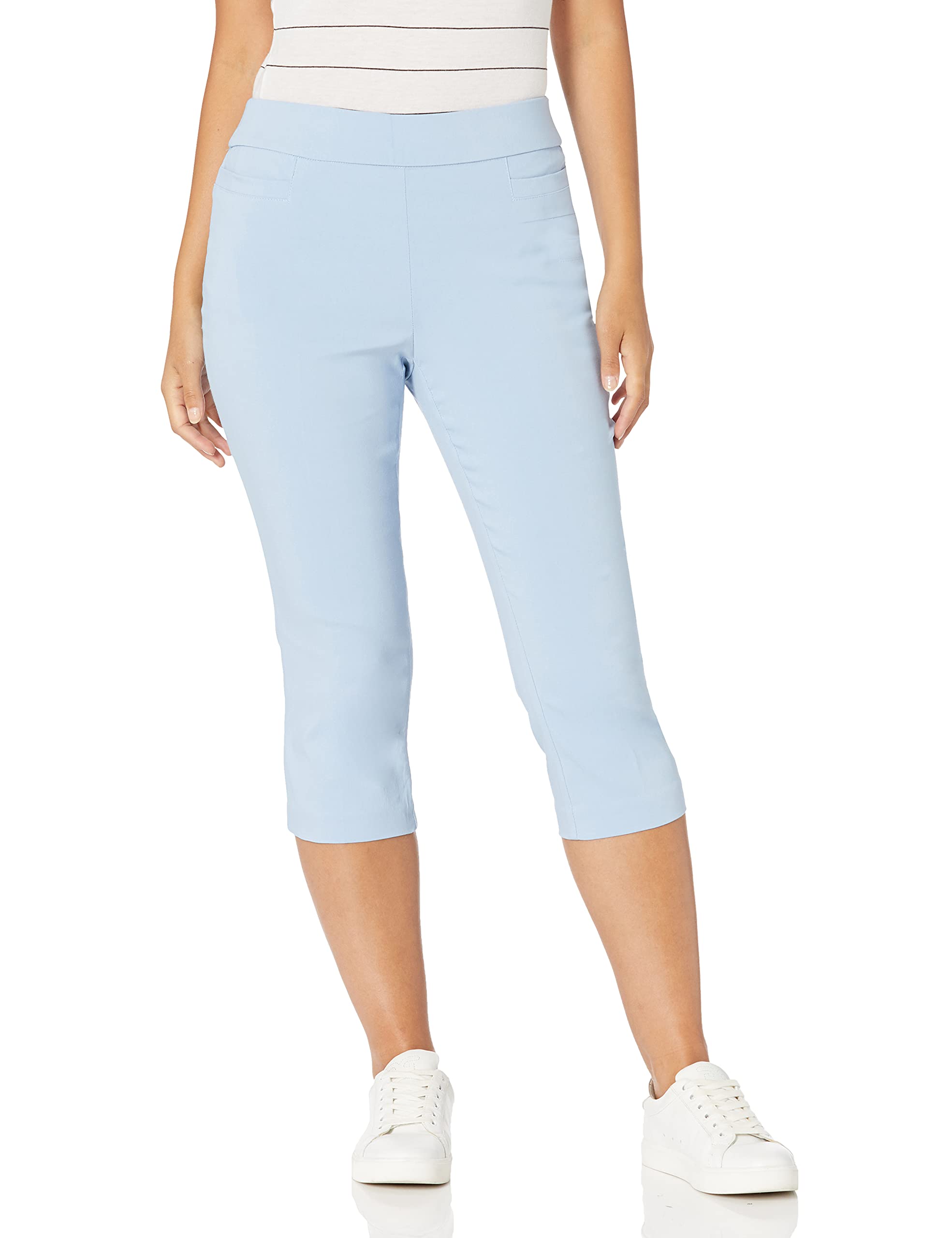Briggs New York Women's Capri Pants with Pockets - Casual & Comfortable for Outings