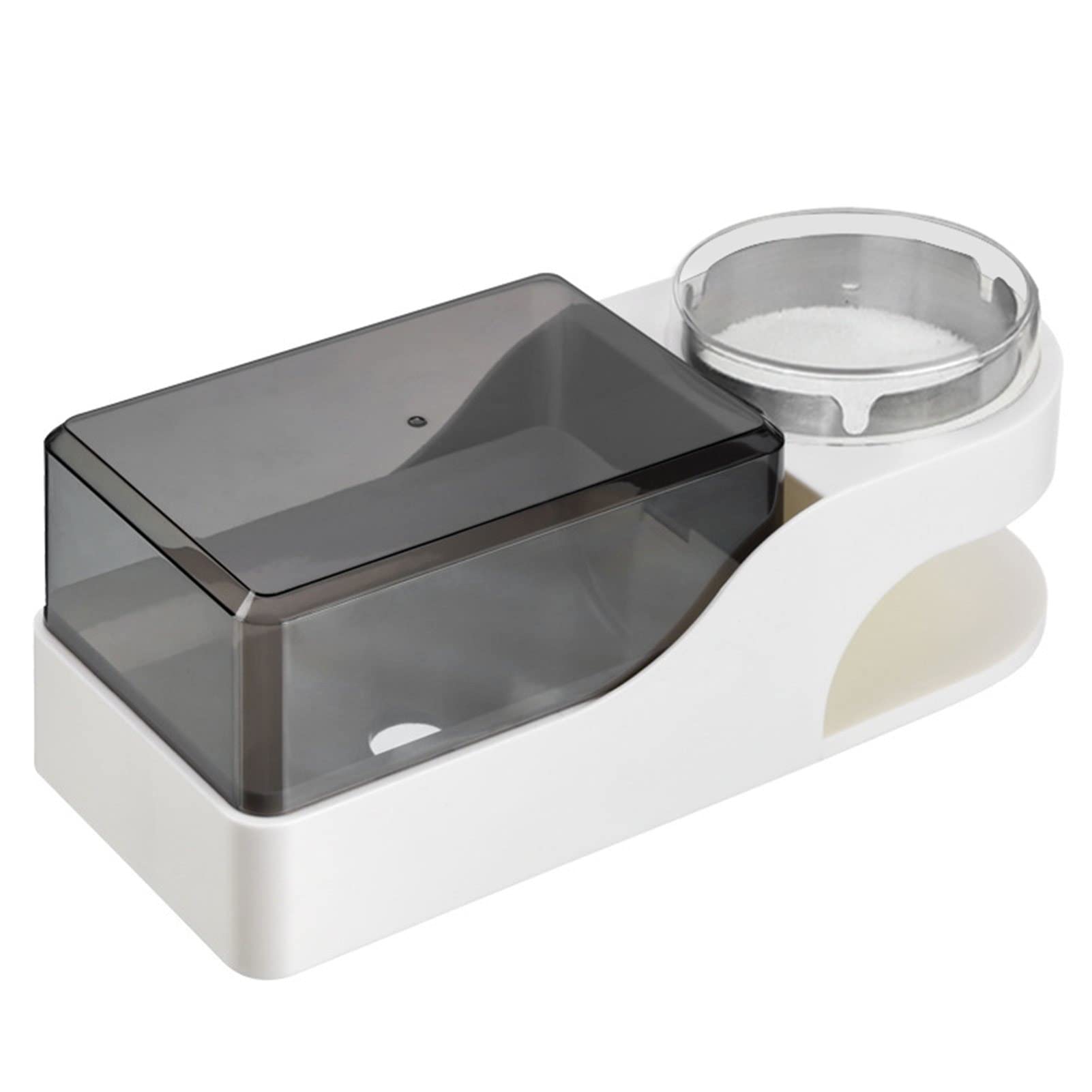 IKAXIYO Wall-Mounted Paper Holder with Ashtray - ABS Toilet Paper Dispenser & Tissue Box Organizer for Bathroom, Kitchen, Office - Space Saving Household Supplies for Convenient Storage