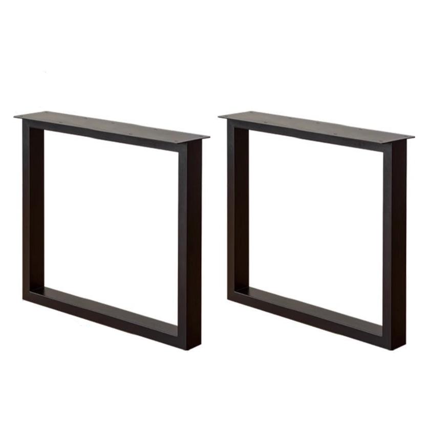Premium Black Walnut & Ash Solid Wood Table Legs with Metal & Acrylic Accents - Sturdy Modern Furniture Legs for Dining Tables, Desks, and DIY Projects