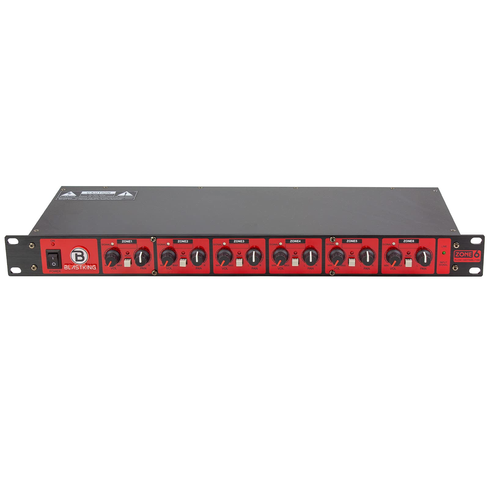 Blastking ZONE6 Six Zone Ultra Low Noise Audio Distributor - Premium Multi-Room Audio System for Home Theater, Office & Commercial Use