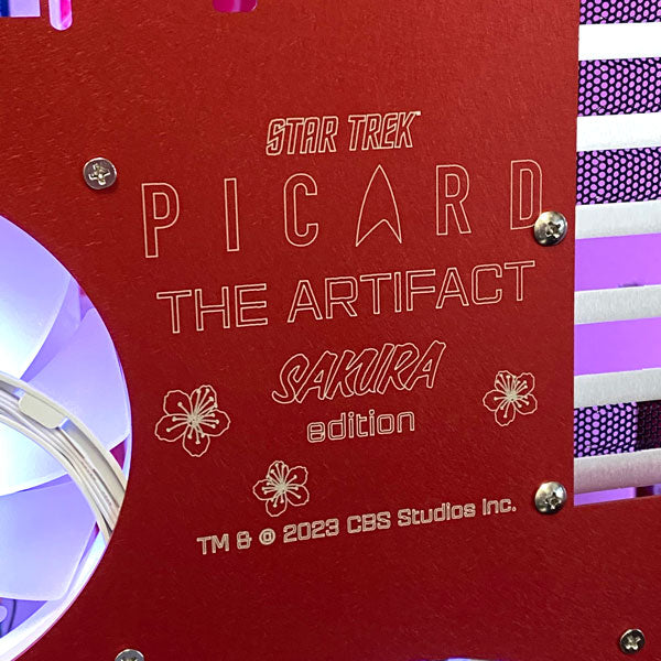 Star Trek Artifact Borg Cube ATX PC Case - Sakura Pink Edition for Gaming & Sci-Fi Themed Builds | Perfect for Star Trek Fans & Custom PC Enthusiasts