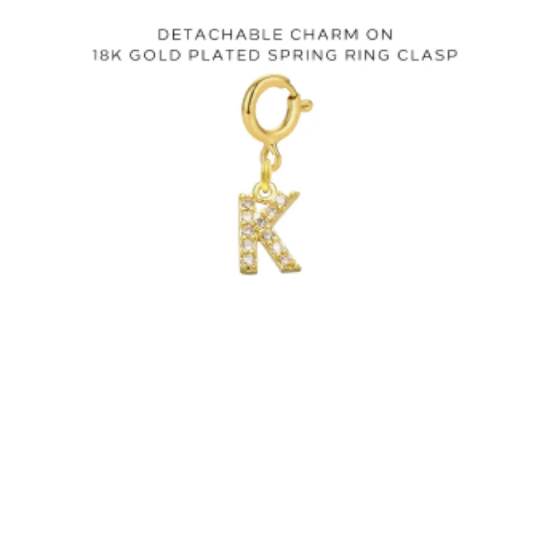 Initial, Number & Assorted Charms with Detachable Clasp - Personalized Jewelry for Necklaces & Bracelets - Perfect for Gifts, DIY Crafts & Fashion Accessories