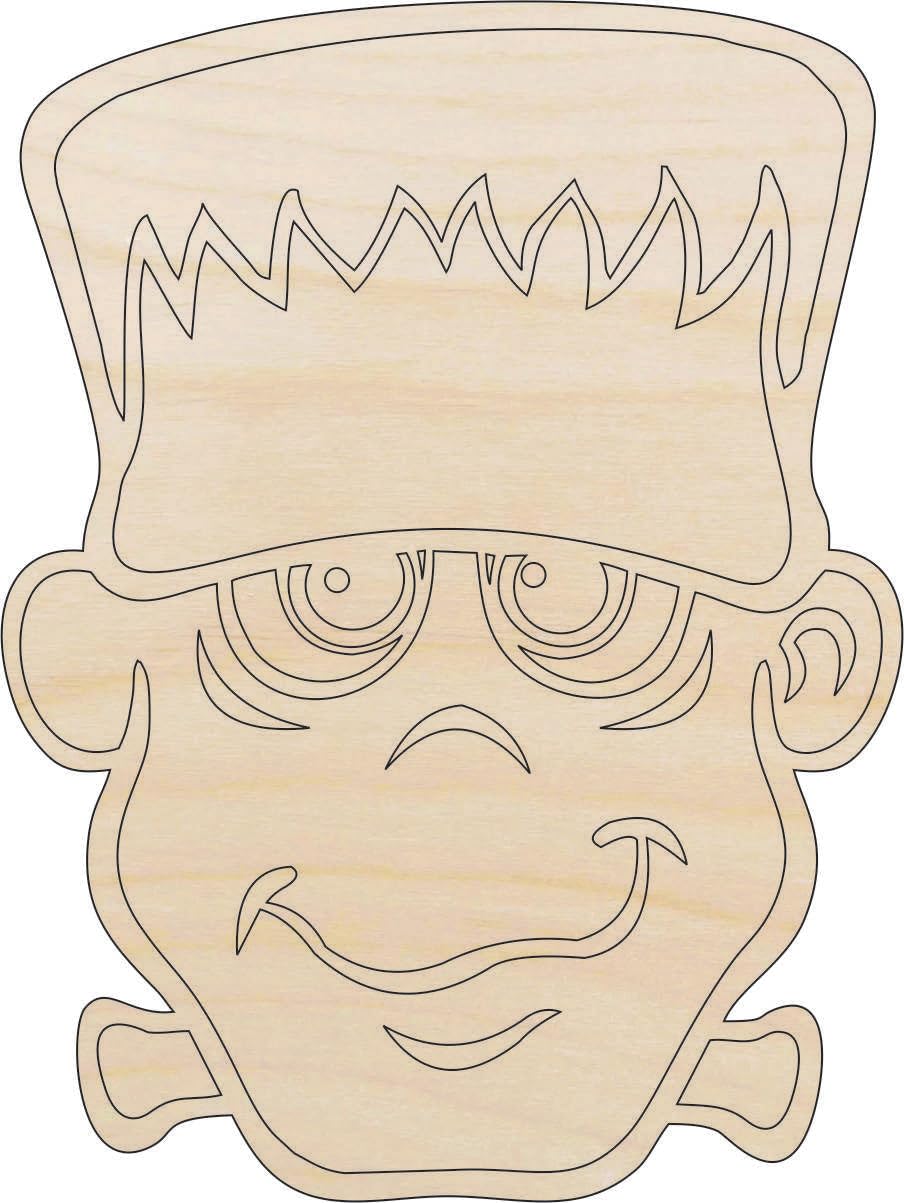 Monster Frankenstein Laser Cut Unfinished Wood Craft Shape - 9