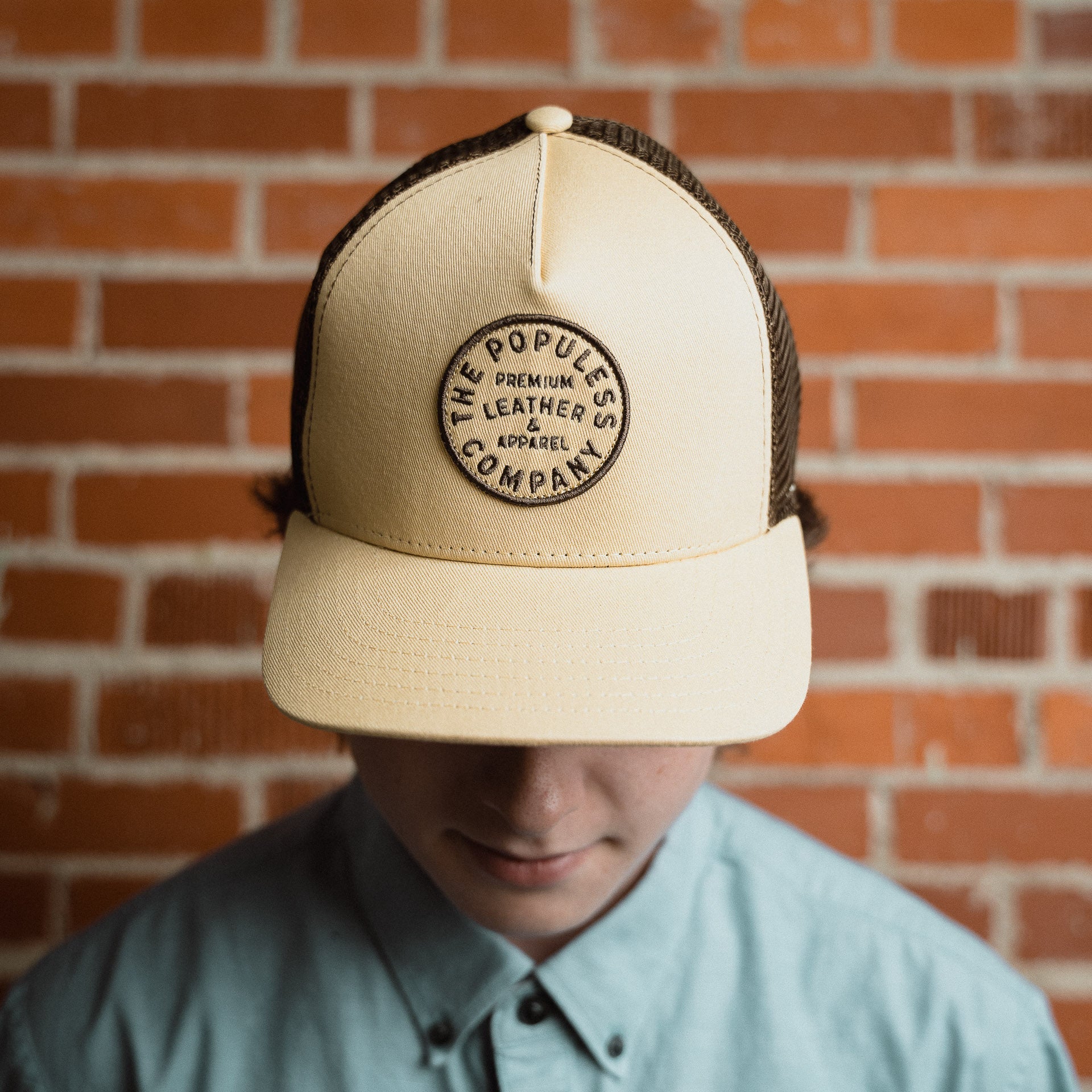 Outfield Meshback Baseball Cap in Tan - Lightweight & Breathable for Outdoor Sports & Casual Wear