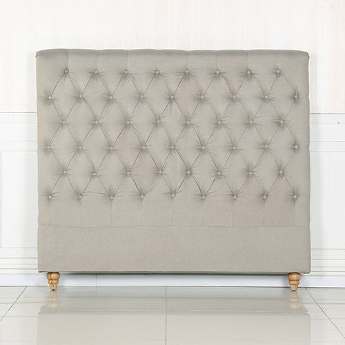 Queen Size Upholstered Sean Headboard with Nailhead Trim - Elegant Bedroom Decor for Modern & Traditional Homes